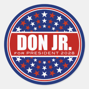 Donald Trump Jr. for President 2028 Classic Round Sticker