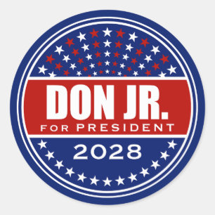 Donald Trump Jr. for President 2028 Classic Round Sticker