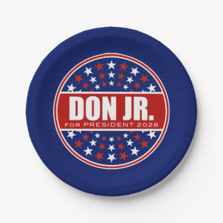 Donald Trump Jr. for President 2028 Paper Plate