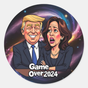 Donald Trump Kamala harris  Classic Round Sticker