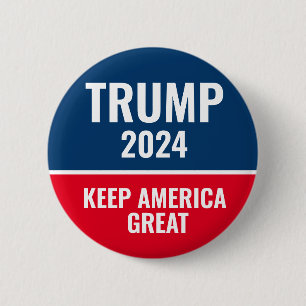 Donald Trump Keep America Great 2024 2 Inch Round Button