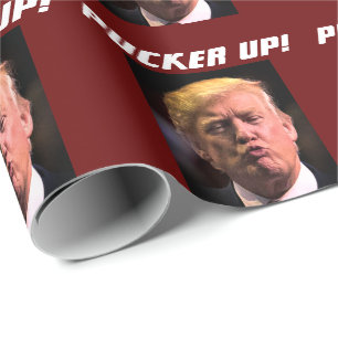 DONALD TRUMP KISS ALL OCCASION  WRAPPING PAPER