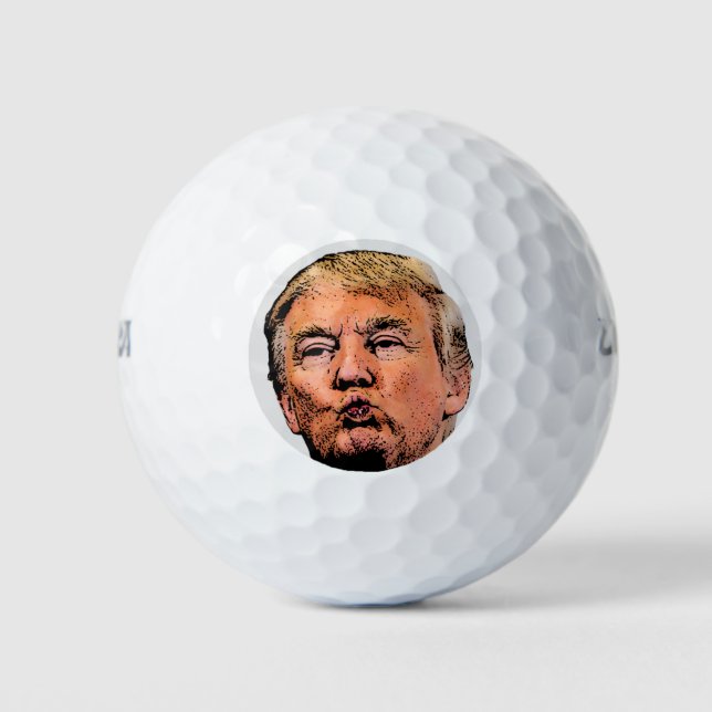 DONALD TRUMP KISS GOLF BALLS (Front)