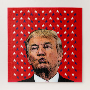 DONALD TRUMP KISS JIGSAW PUZZLE DIFFICILE