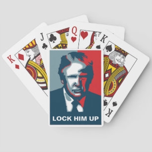 Donald Trump Lock Him Up Playing Cards