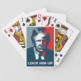 Donald Trump Lock Him Up Playing Cards