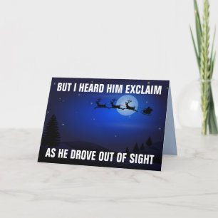 DONALD TRUMP MAGA SANTA CHRISTMAS GREETING CARD