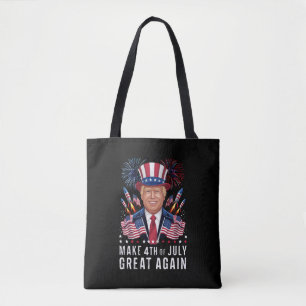 Donald Trump Make 4th Of July Great Again Tote Bag