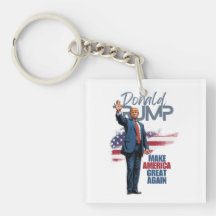 Donald Trump Make America Great Keychain