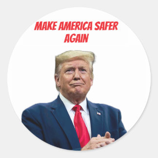 Donald Trump Make America Safer Again Sticker 2024