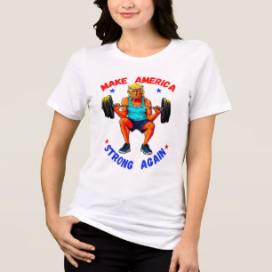 DONALD TRUMP- MAKE AMERICA STRONG AGAIN Tri-Blend SHIRT