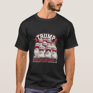 Donald Trump Make Cats Safe Again 2024 Debate  T-Shirt