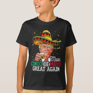 Donald Trump Make Cinco De Mayo Great Again Sombre T-Shirt