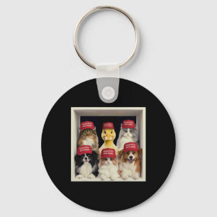 Donald Trump Make Pets Safe Again Red Hat 2024 Det Keychain