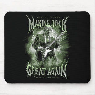 Donald Trump Making Rock Music Great Again Vintage Mouse Pad