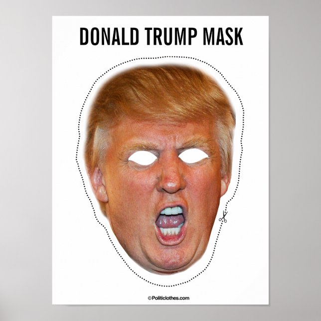 Donald Trump Mask Cutout Poster (Front)