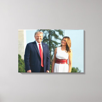 Donald Trump & Melania July 4, 2020 Canvas Print