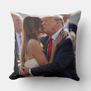 Donald Trump melania Trump  Throw Pillow