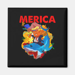 Donald Trump Merica For Women Men Kids American Fl Magnet