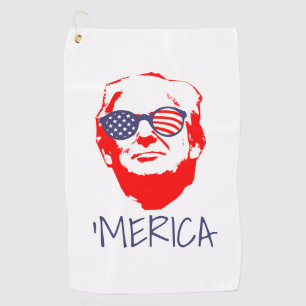 Donald Trump Merica Golf Towel