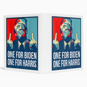 Donald Trump Middle Finger Biden Harris America Re Binder