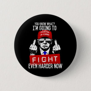 Donald Trump Middle Finger Flipping Off Pro Republ 2 Inch Round Button