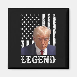 Donald Trump Mug Shot President Legend American Fl Magnet
