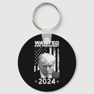 Donald Trump Mug Shot Wanted For U.s. President 20 Keychain