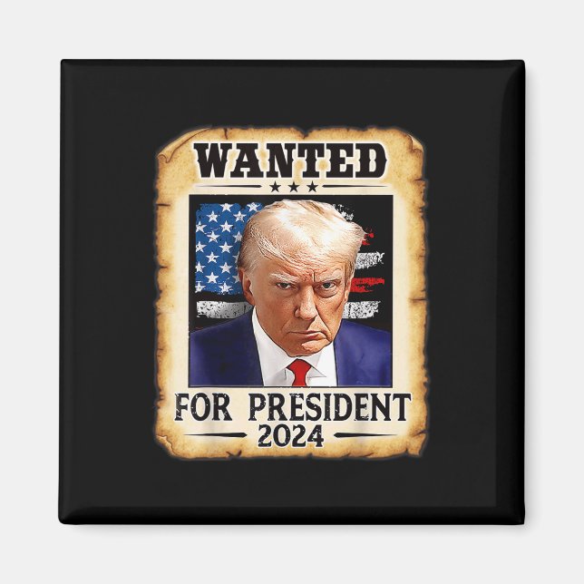 Donald Trump Mug Shot Wanted For U.s. President 20 Magnet (Front)