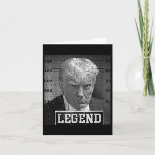 Donald Trump Mugshot 2024 Not Guilty Supporter Card