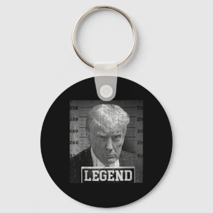 Donald Trump Mugshot 2024 Not Guilty Supporter  Keychain