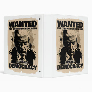 Donald Trump Mugshot Wanted Poster - Georgia Count Binder