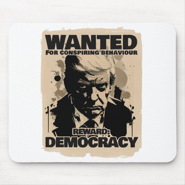 Donald Trump Mugshot Wanted Poster - Georgia Count Mouse Pad (Front)