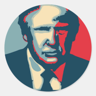 donald trump nope classic round sticker
