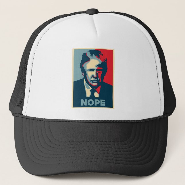 donald trump nope trucker hat (Front)