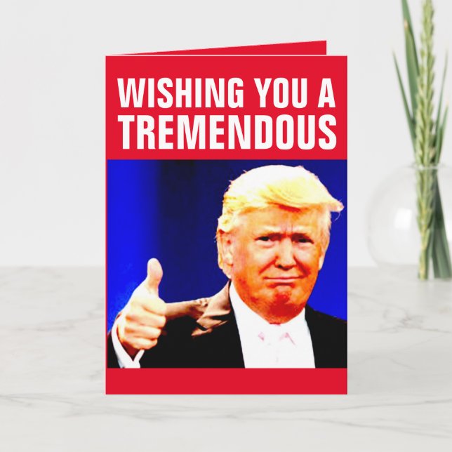 DONALD TRUMP NOUVELLES ANNÉES CARTES DE RECONNAISS (Devant)