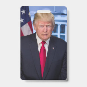Donald Trump Official Presidential Portrait Badge