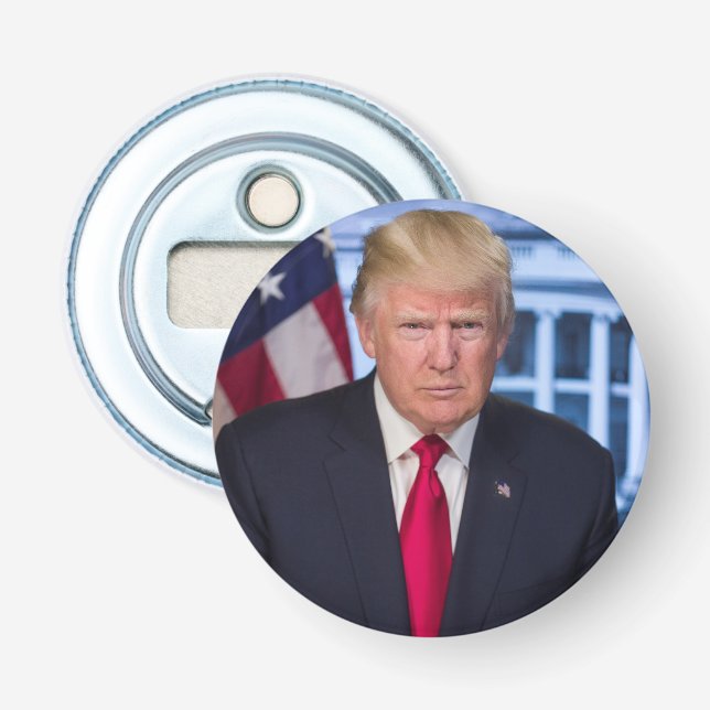 Donald Trump Official Presidential Portrait Bottle Opener (Front)