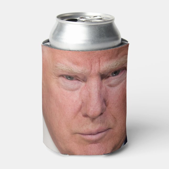 Donald Trump Official Presidential Portrait Can Cooler (Can Front)