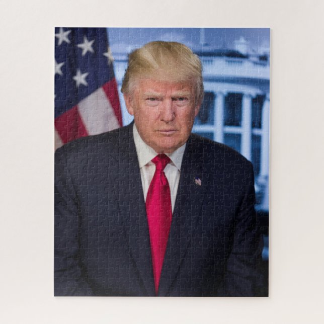 Donald Trump Official Presidential Portrait Jigsaw Puzzle (Vertical)