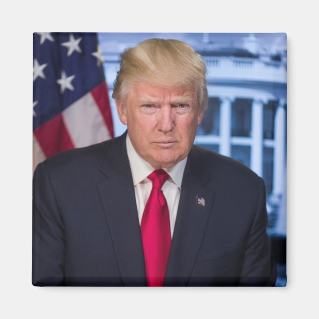 Donald Trump Official Presidential Portrait Magnet (Front)