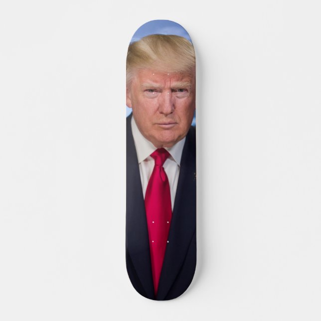 Donald Trump Official Presidential Portrait Skateboard (Front)
