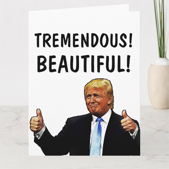 DONALD TRUMP OVERSIZED HAPPY BIRTHDAY CARDS (Front)