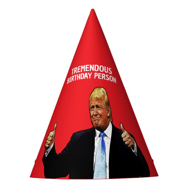 DONALD TRUMP PARTY HAT FOR HIM HER (Front)