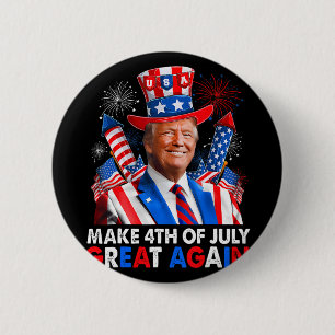 Donald Trump Patriotic Firework Make 4th Of July G 2 Inch Round Button