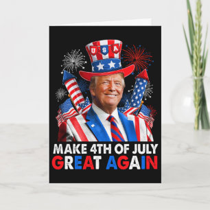 Donald Trump Patriotic Firework Make 4th Of July G Card