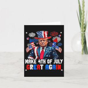 Donald Trump Patriotic Firework Make 4th Of July G Card
