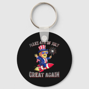 Donald Trump Patriotic Firework Make 4th Of July G Keychain