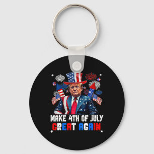 Donald Trump Patriotic Firework Make 4th Of July G Keychain