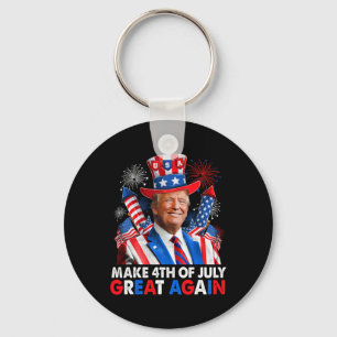 Donald Trump Patriotic Firework Make 4th Of July G Keychain